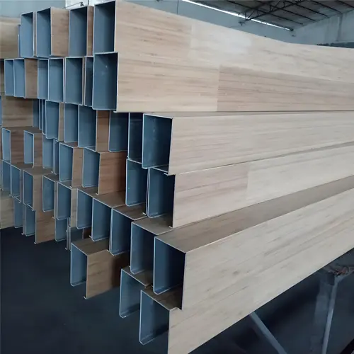 Custom Wood grain U-shaped aluminum square tube: a new choice for architectural decoration to create a natural texture Suppliers, Exporter