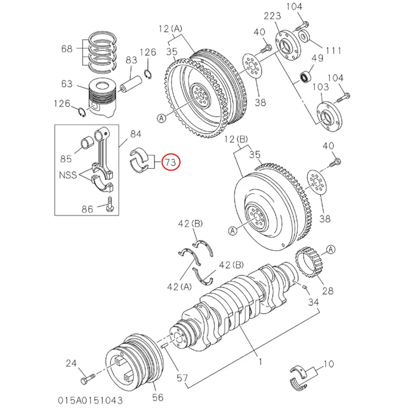 High-Quality 8-97616358-0 8976163580 Connecting Rod Bearing for Isuzu 4HK1 6HK1 ZX200-5A ZX330-3 Pricelist, Quotes