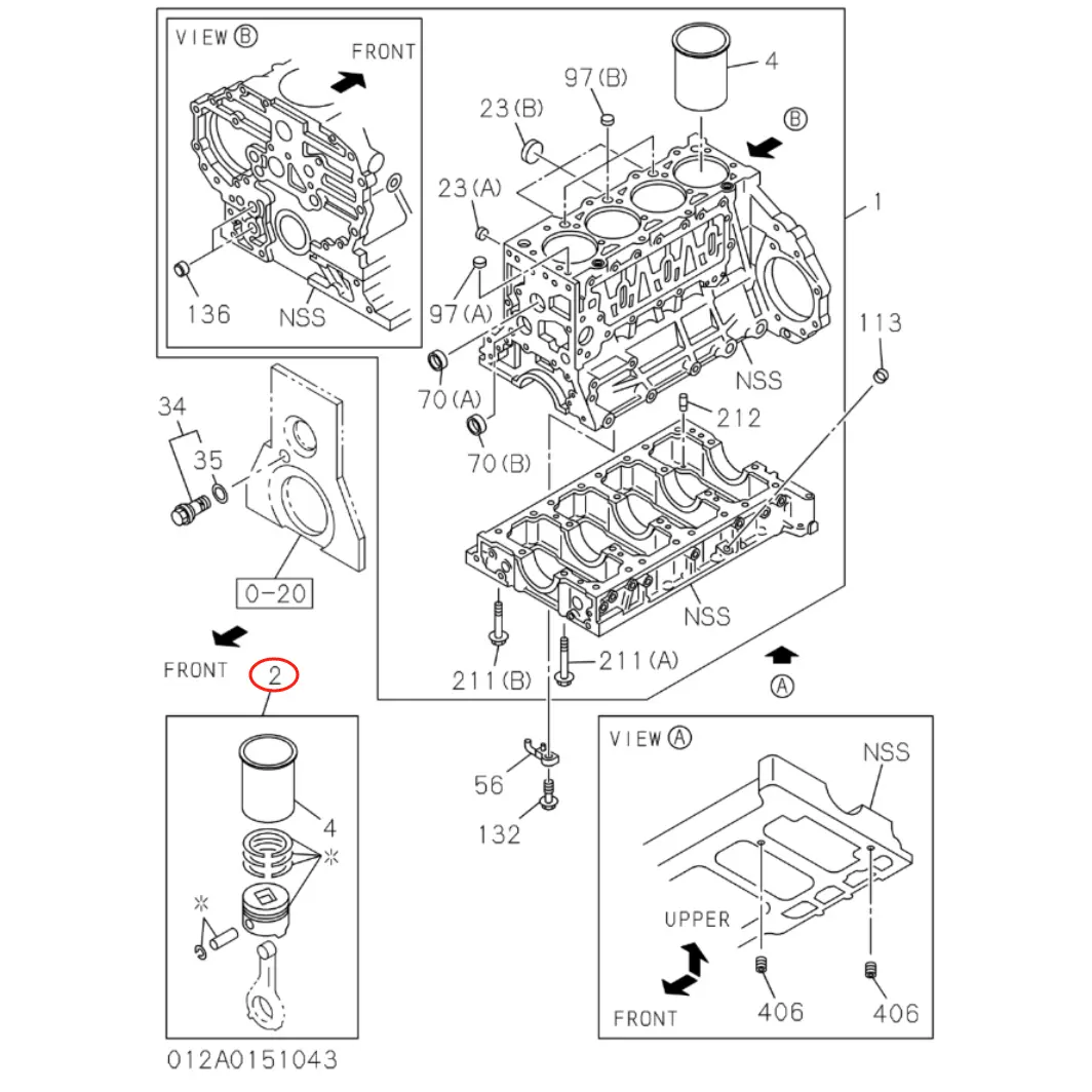 Wholesale 1-87813766-2 1878137662 Liner Kit for Isuzu 4HK1 6HK1 ZX200-3 ZX330-3 Pricelist, Quotes