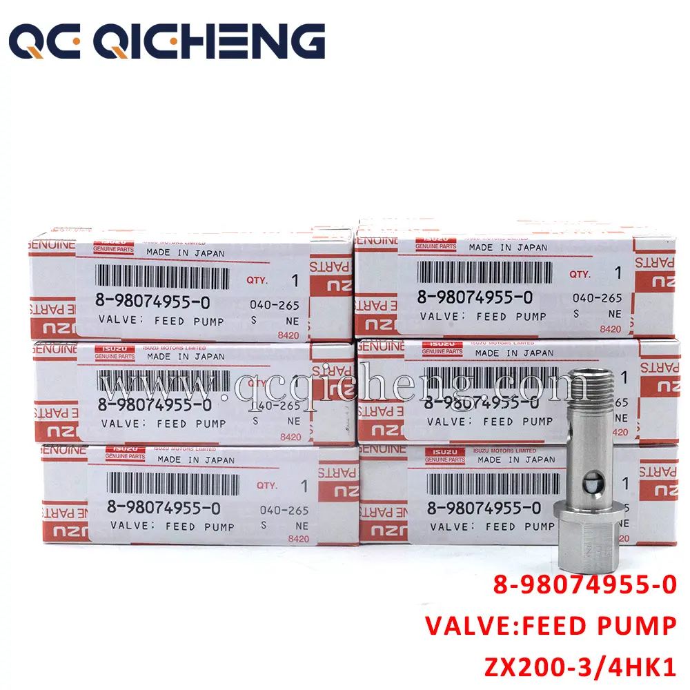 High-Quality 8-98074955-0 VALVE FEED PUMP For ISUZU ZX200-3 4HK1 6HK1 Pricelist, Quotes