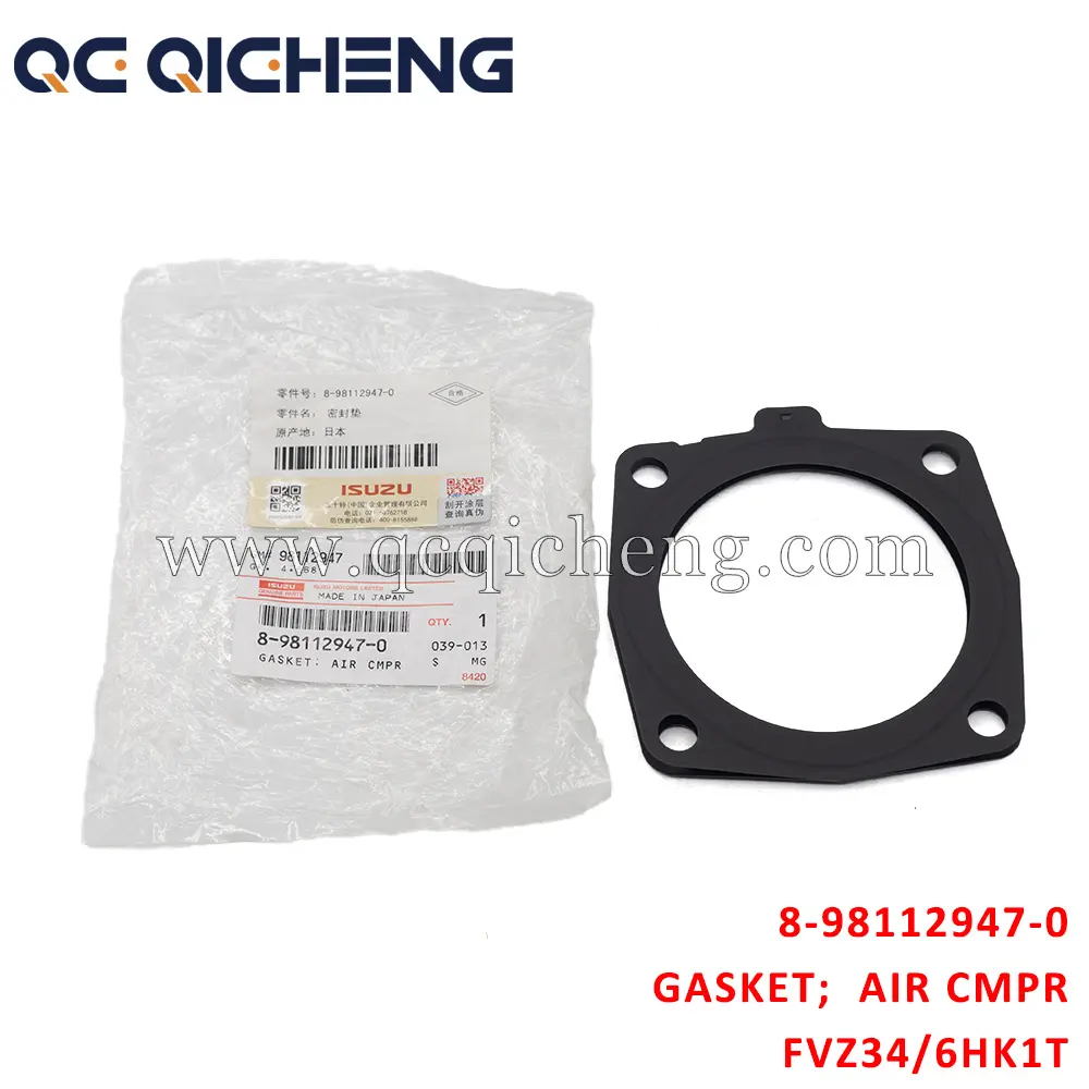 High-Quality 8-98112947-0 GASKET AIR CMPR For ISUZU FVZ34 6HK1T Suppliers, Quotes