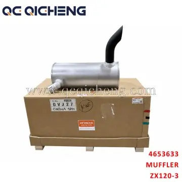 4653633 muffler for Hitachi ZX120-3 with Isuzu 4BG1T engine