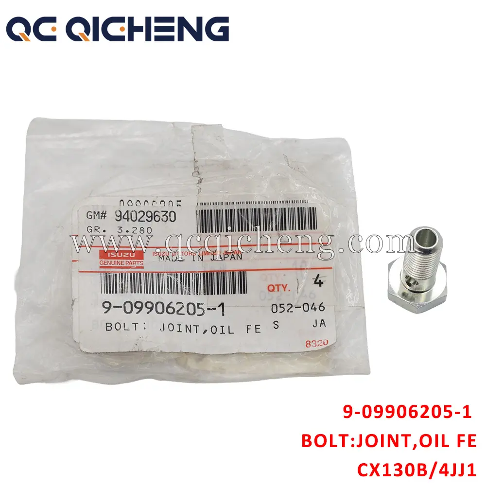 High-Quality 9-09906205-1 BOLT JOINT OIL FEED PIPE VAC PUMP For ISUZU CX130B 4JJ1 Supplier, Quotes