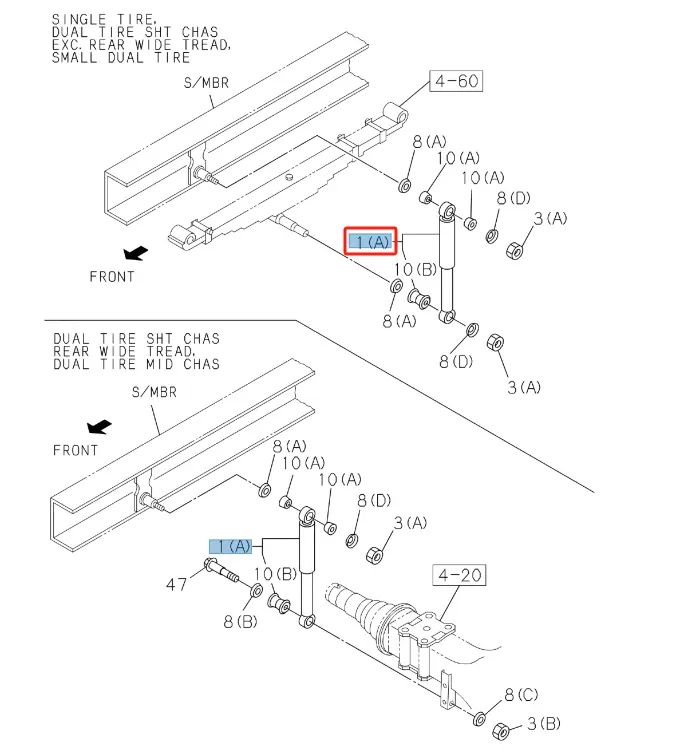 Wholesale 5-87610132-0 ABSORBER ASM SHOCK RR For ISUZU 100P 4JB1 Suppliers, Supplier