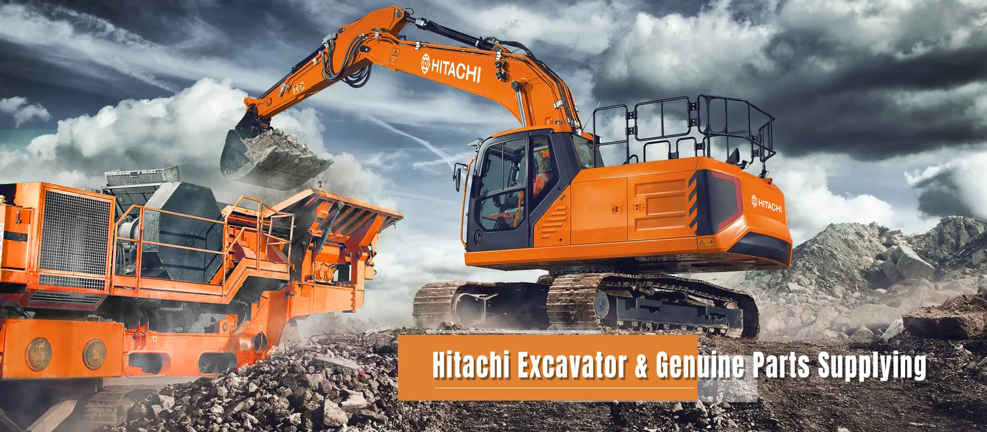 Hitachi excavator and genuine Hitachi spare parts supplied by Qicheng