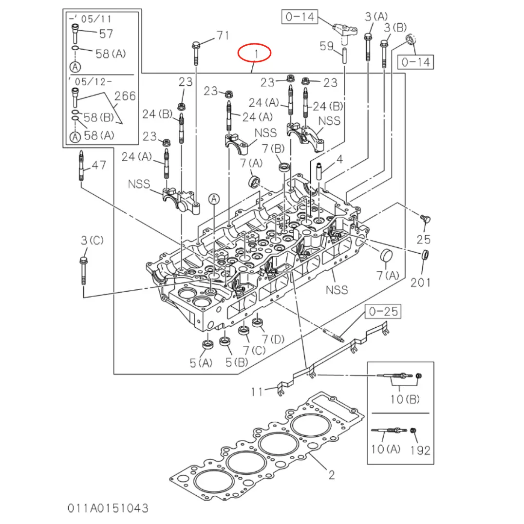Wholesale 8-98170617-1 8981706171 Cylinder Head for Isuzu  4HK1 ZX200-3 ZX240-3 Suppliers, Pricelist