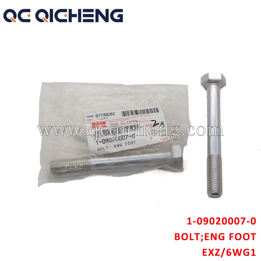 Wholesale 1-09020007-0 BOLT ENG FOOT For ISUZU EXZ 6WG1 Supplier, Pricelist