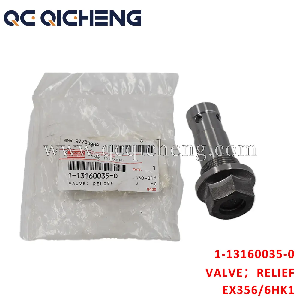 Wholesale 1-13160035-0 VALVE RELIEF OIL PORT COVER For ISUZU EX356 6HK1 Suppliers, Supplier