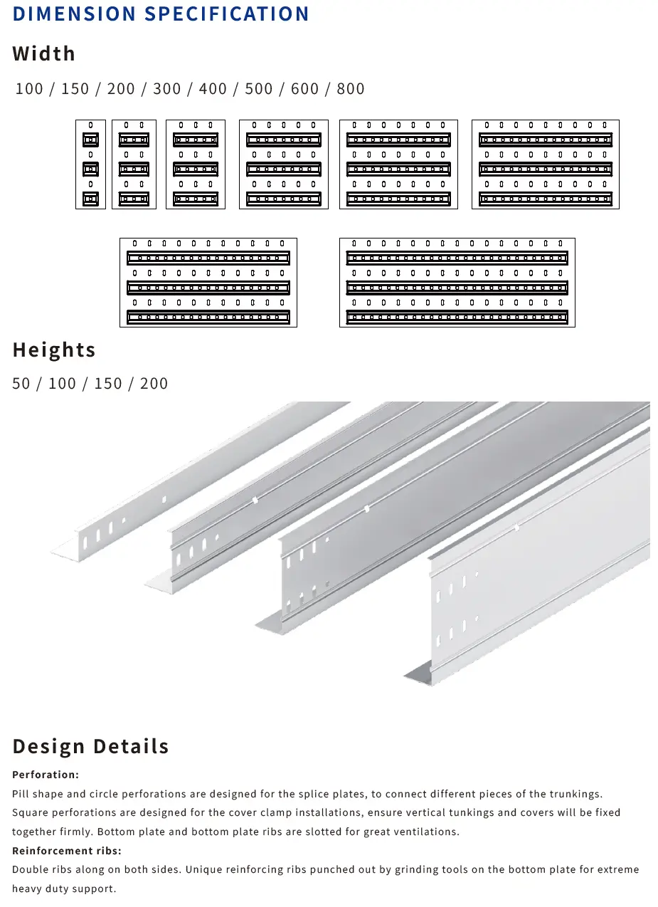 Buy Powder Coated Carbon Steel Cost Saving Heavy Duty Reinforced Molded Pre Galvanized Cable Tray - RAL1080 Yellow 200*100 Supplier, Price
