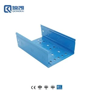 Wholesale Powder Coated Carbon Steel Cost Saving Heavy Duty Reinforced Molded Pre Galvanized Cable Tray - RAL5015 Blue 200*100 Manufacturer, Suppliers