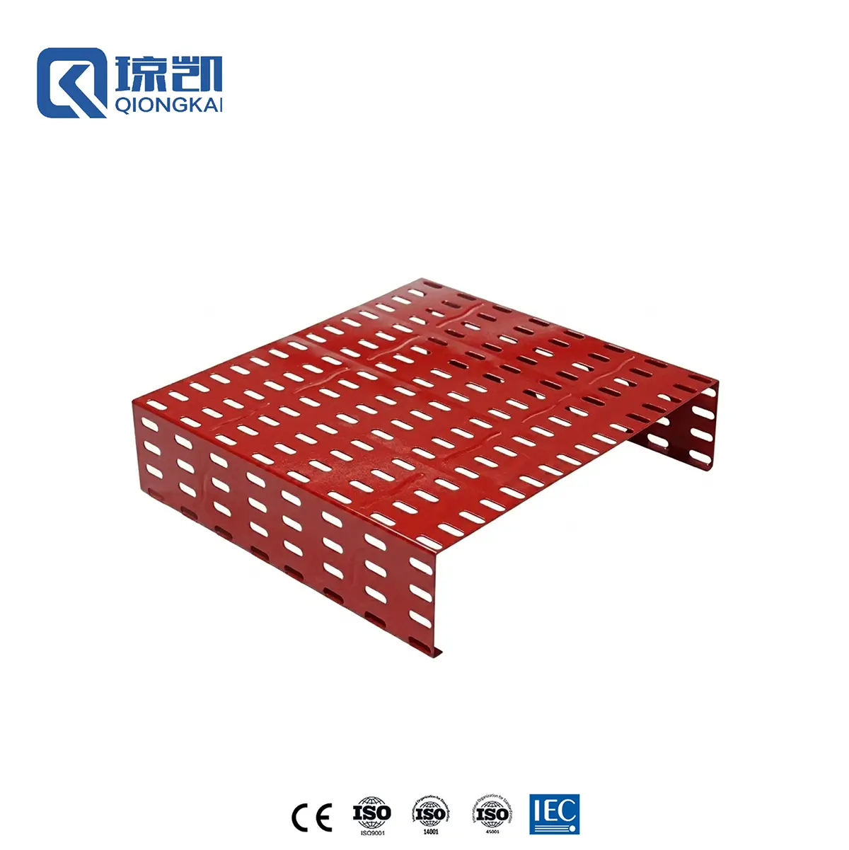 Buy Powder Coated Carbon Steel Pre Galvanized PG Cable Tray with Reinforce Ribs - RAL3020 Red 400*100 Manufacturer, Factory