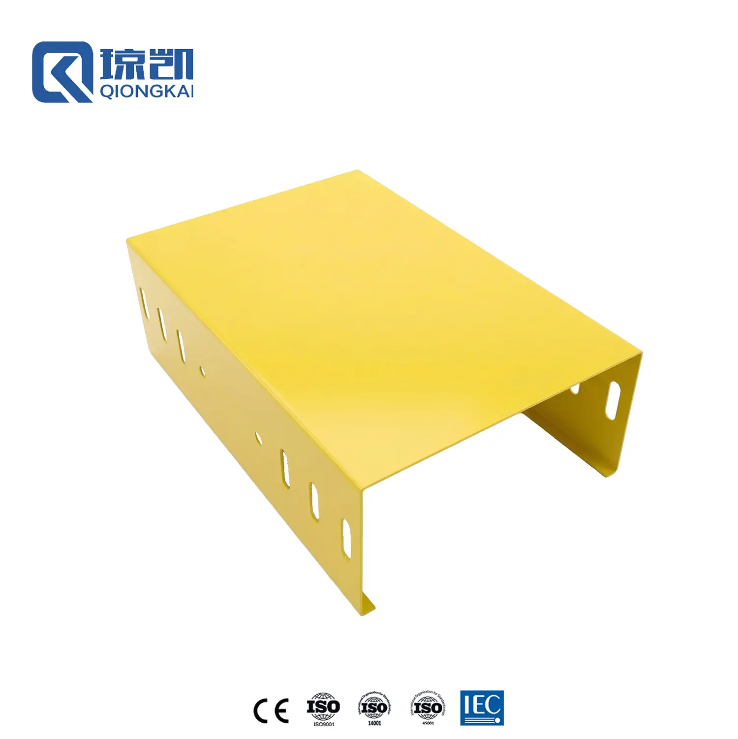 Buy Powder Coated Carbon Steel PG Pre Galvanized Cable Trunking Trough Type Channel - RAL1080 Yellow 200*100 Manufacturer, Factories