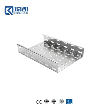 Pre-galvanized and hot-dip galvanized cable tray with reinforcing ribs 200x50