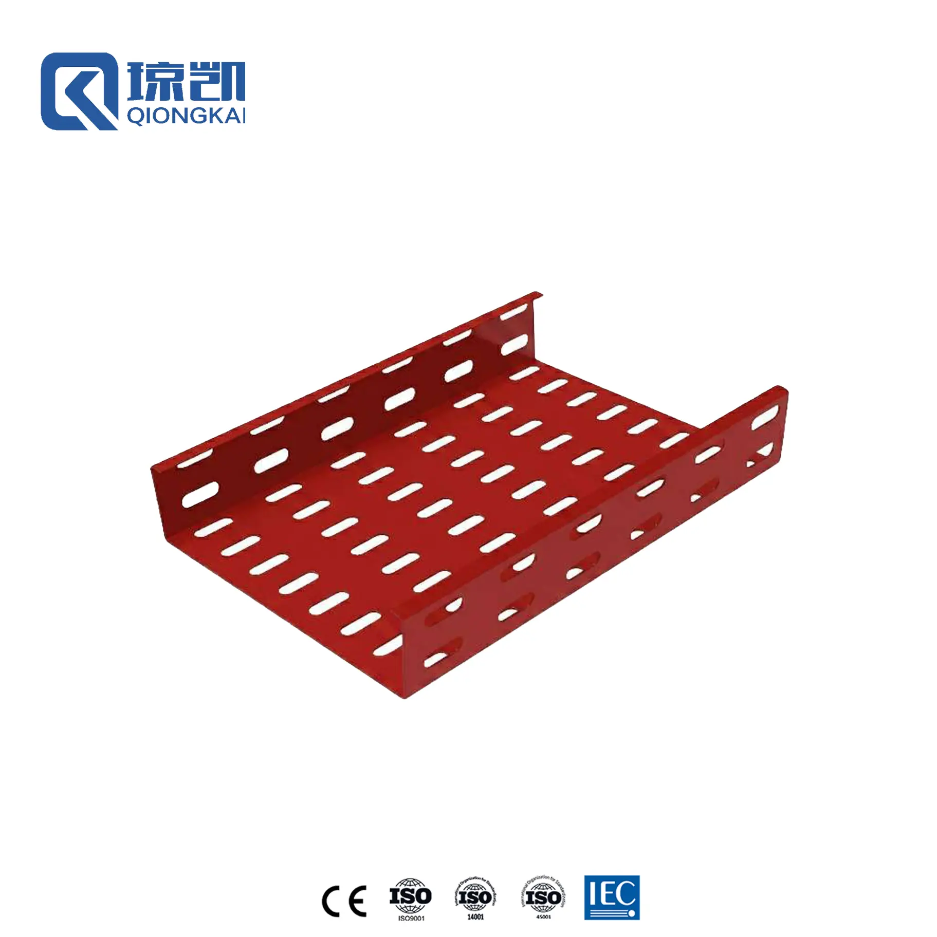 Buy Powder Coated Carbon Steel Pre Galvanized PG Cable Tray with Reinforce Ribs - RAL3020 Red 200*50 Suppliers, Price