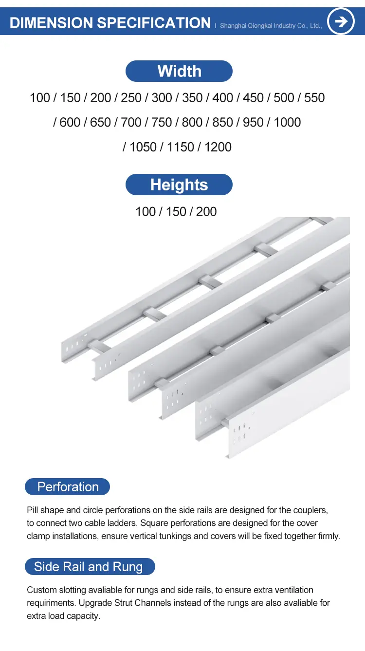Buy GI Galvanized Cable Ladder 200*100 Supplier, Suppliers