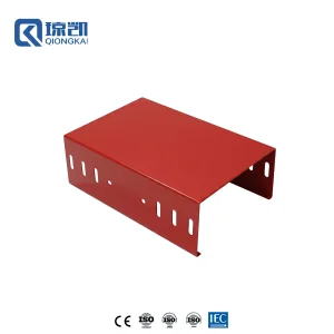 Wholesale Powder Coated Carbon Steel PG Pre Galvanized Cable Trunking Trough Type Channel - RAL3020 Red 200*100 Suppliers, Factory