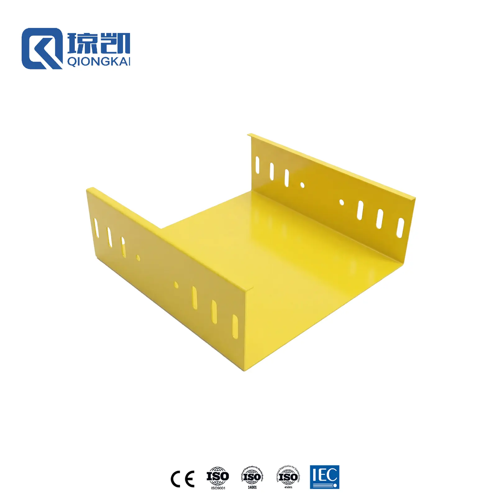 Buy Powder Coated Carbon Steel PG Pre Galvanized Cable Trunking Trough Type Channel - RAL1080 Yellow 300*100 Factory, Price