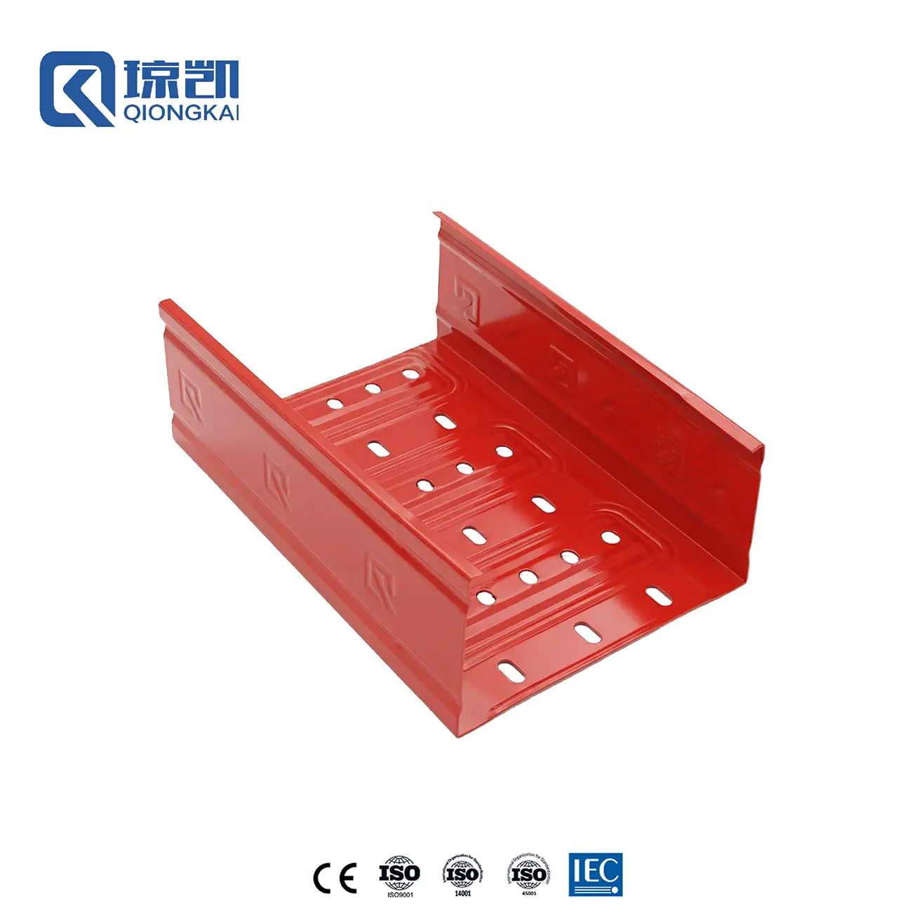 Buy Powder Coated Carbon Steel Cost Saving Heavy Duty Reinforced Molded Pre Galvanized Cable Tray - RAL3020 Red 200*100 Supplier, Factory
