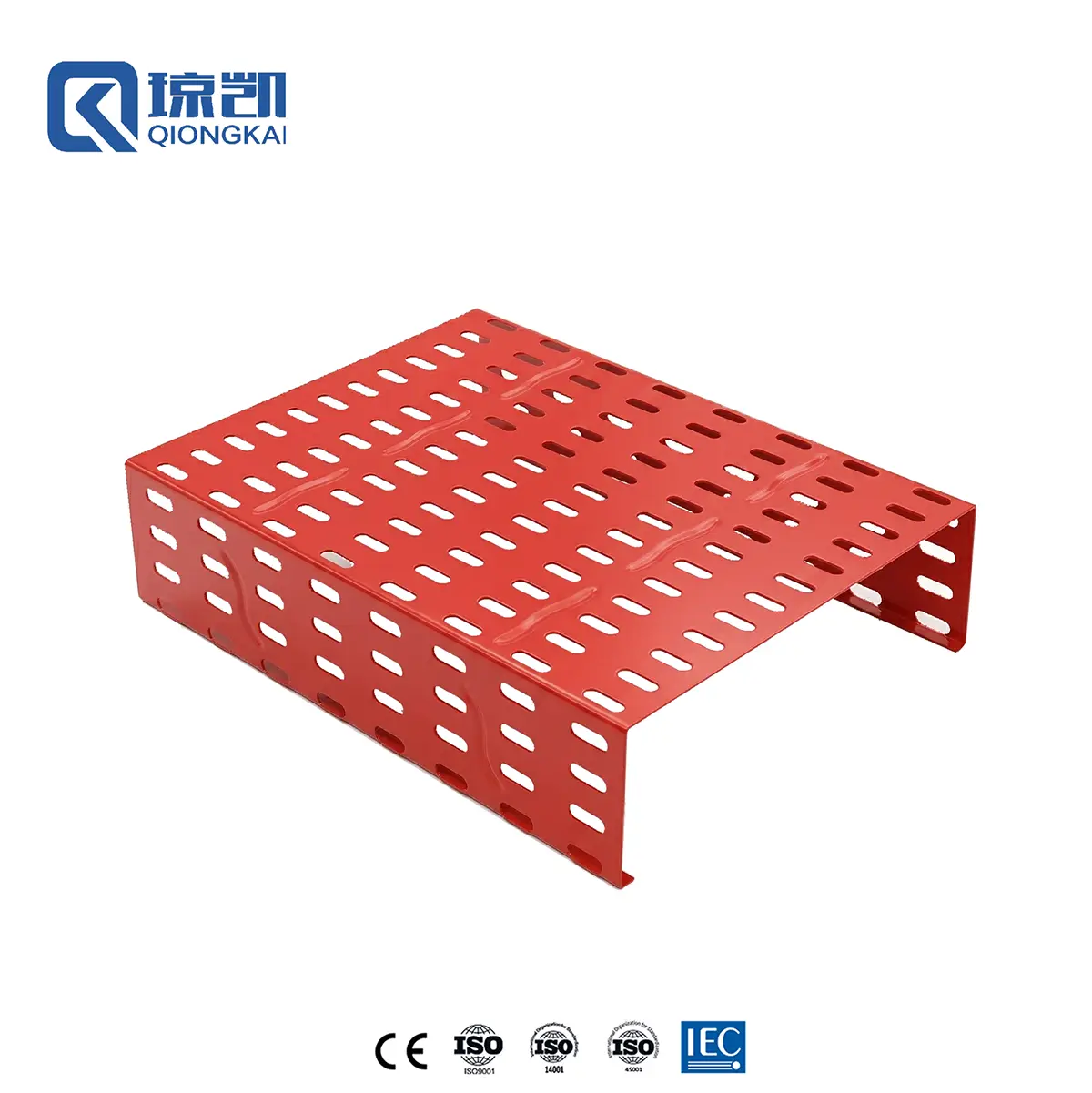 Buy Powder Coated Carbon Steel Pre Galvanized PG Cable Tray with Reinforce Ribs - RAL3020 Red 300*100 Suppliers, Price