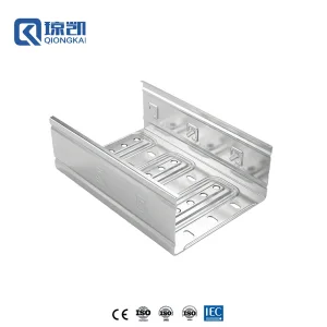Buy Cost Saving Heavy Duty Reinforced Molded Pre Galvanized Cable Tray Logo Punched Reinforcement on Side Plates 300*100 Factory, Price