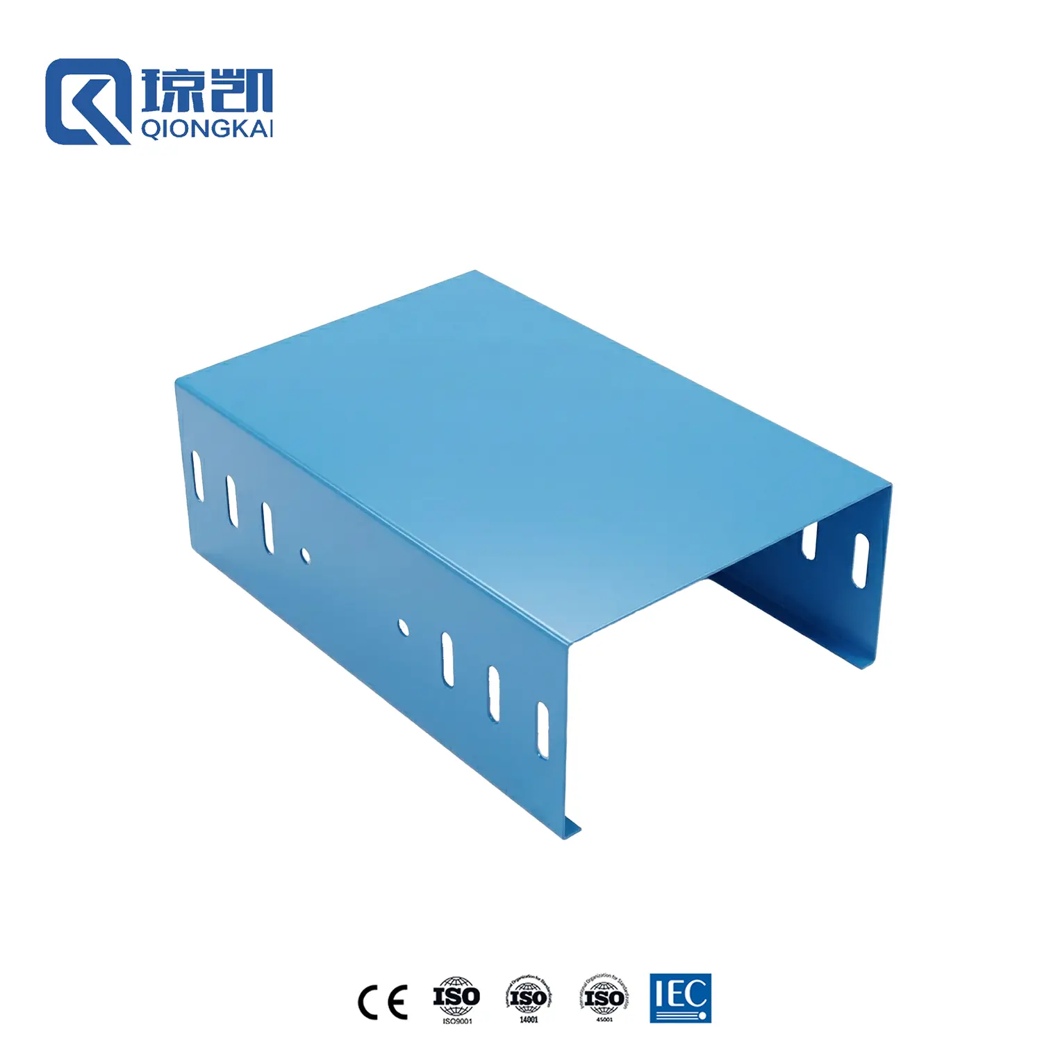 Buy Powder Coated Carbon Steel PG Pre Galvanized Cable Trunking Trough Type Channel - RAL5015 Blue 200*100 Supplier, Suppliers