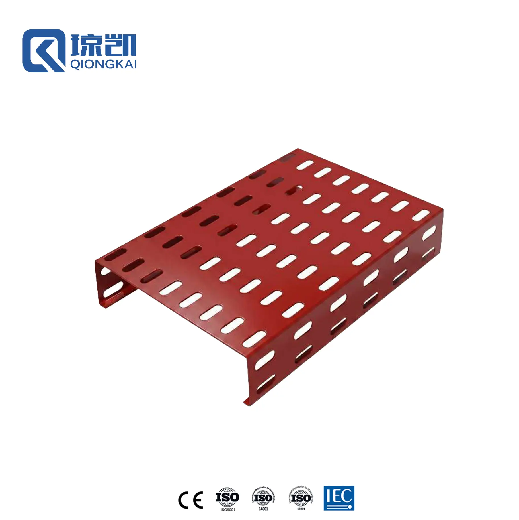 Buy Powder Coated Carbon Steel Pre Galvanized PG Cable Tray with Reinforce Ribs - RAL3020 Red 200*50 Suppliers, Price