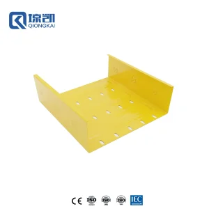 Buy Powder Coated Carbon Steel Cost Saving Heavy Duty Reinforced Molded Pre Galvanized Cable Tray with less perforation - RAL1080 Yellow 300*100 Manufacturers, Suppliers