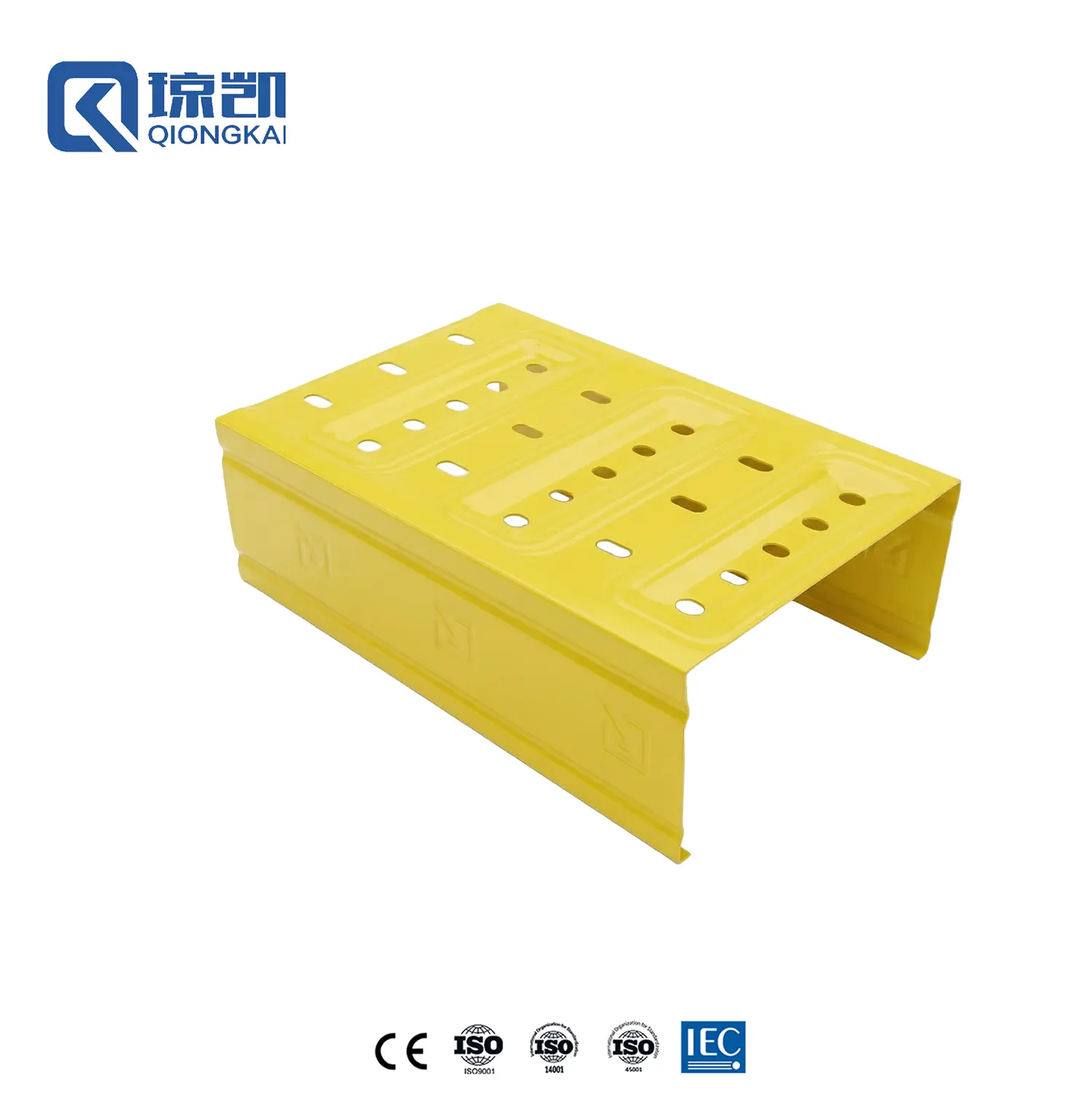 Buy Powder Coated Carbon Steel Cost Saving Heavy Duty Reinforced Molded Pre Galvanized Cable Tray - RAL1080 Yellow 200*100 Supplier, Price