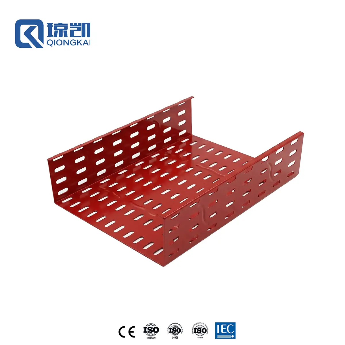 Buy Powder Coated Carbon Steel Pre Galvanized PG Cable Tray with Reinforce Ribs - RAL3020 Red 300*100 Suppliers, Price