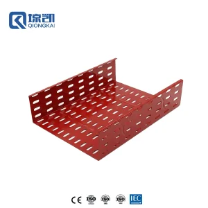Buy Powder Coated Carbon Steel Pre Galvanized PG Cable Tray with Reinforce Ribs - RAL3020 Red 300*100 Suppliers, Price