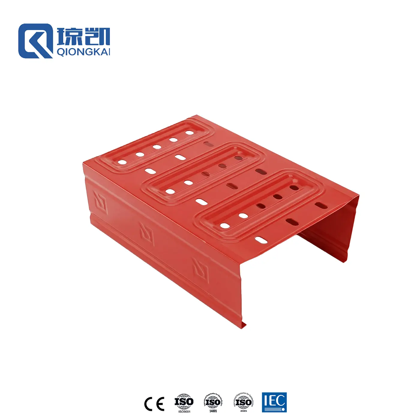 Buy Powder Coated Carbon Steel Cost Saving Heavy Duty Reinforced Molded Pre Galvanized Cable Tray - RAL3020 Red 200*100 Supplier, Factory