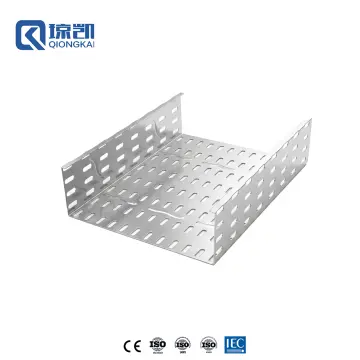 Pre-galvanized and hot-dip galvanized cable tray with reinforcing ribs 300x100