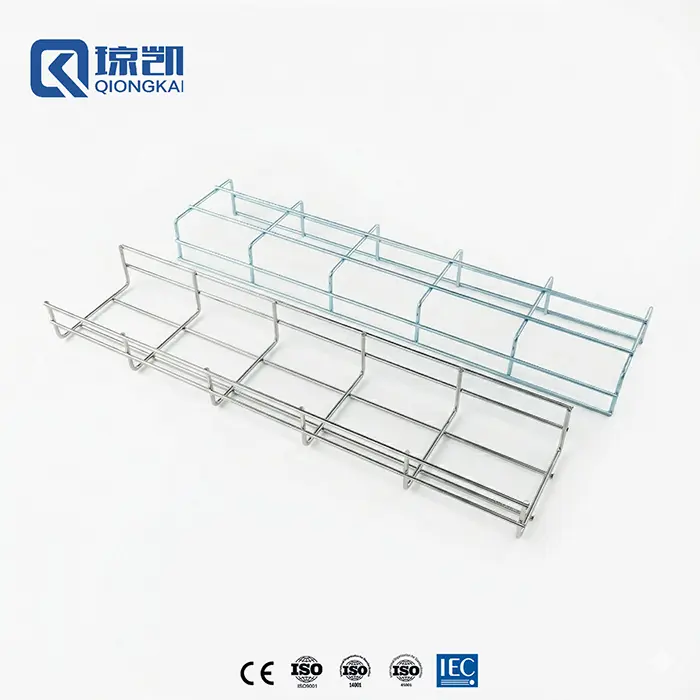 Wholesale Electro Galvanized Carbon Steel EG Stainless Steel SS 304 316 Basket Wire Mesh Grid Cable Tray 100*50 Factory, Factories