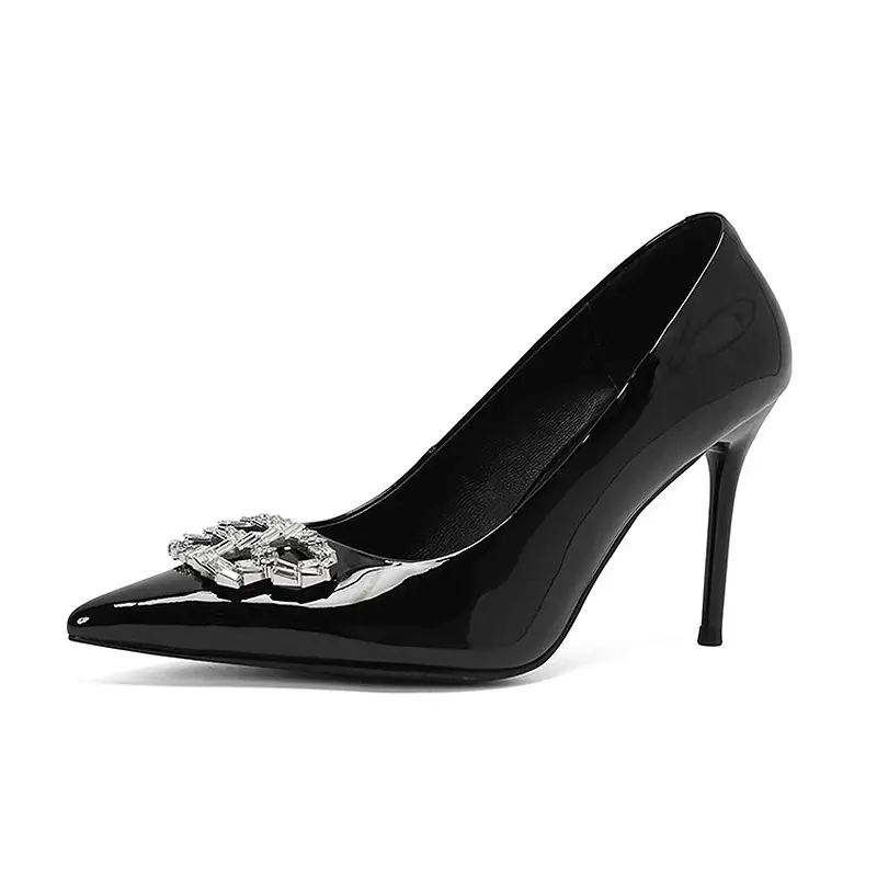 Cheap Black Rhinestone 9cm High Heels - Party Pumps Quotes, Product