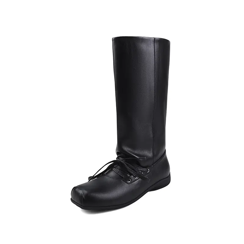Best Q.L Codex Brown Leather Western Mid-Calf Pull-On Boots Suppliers, Products