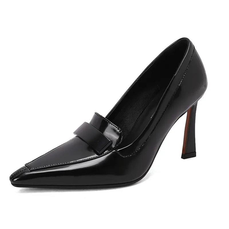 Custom Y-Inspired 6CM Pointed-Toe Leather Office Stiletto Heel Pumps Exporter, Company