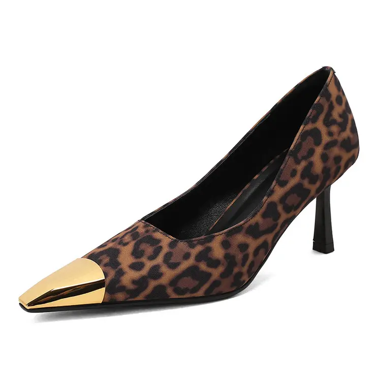 Custom Luxury Handmade Black Court Shoes for Women 7cm Heels Manufacturers, Products