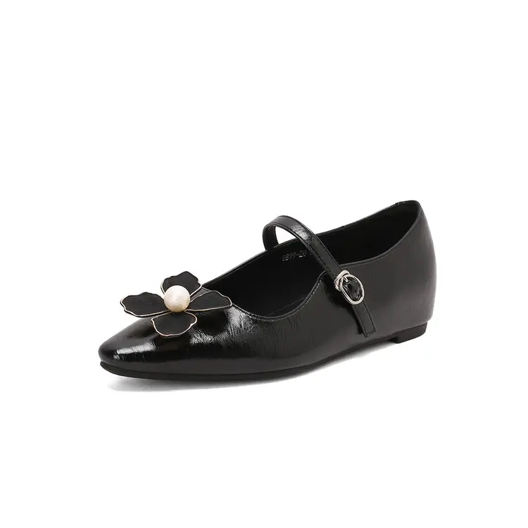 Buy Western Pointed Toe Mary Jane Pumps Breathable Pigskin Cowhide Factory, Service
