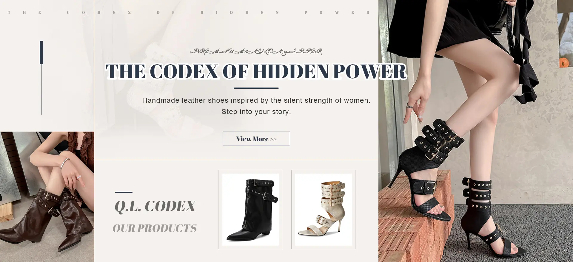 Q.L. CODEX Luxury Handcrafted Women's Boots and Heels Factory