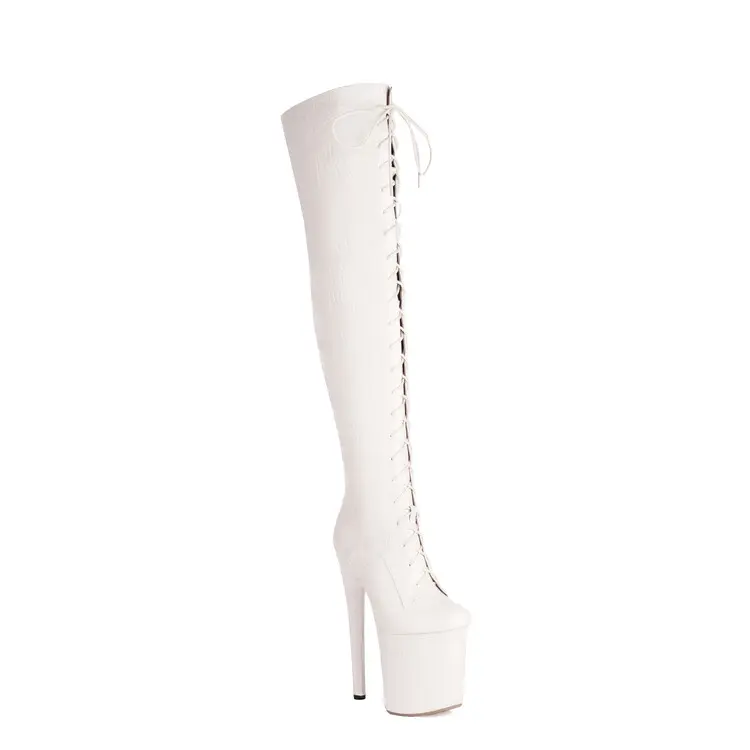 China 20CM Extreme Heel Over-The-Knee Boots for Pole Dance, Catwalk Manufacturer, Exporter