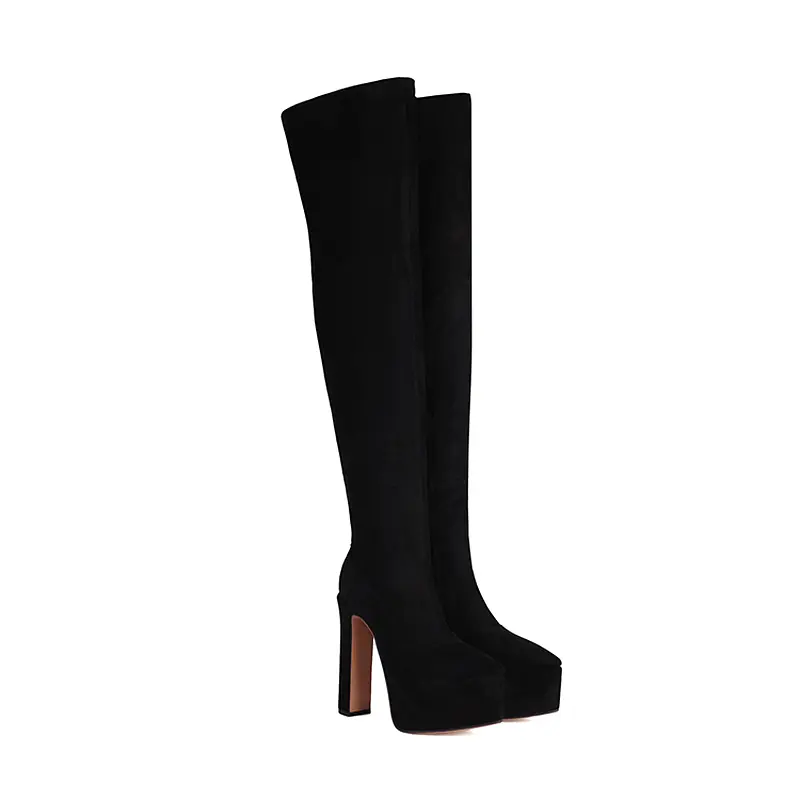 Famous Gothic Extreme 15.5cm Heel Platform Over the Knee Stripper Shoes Supplier, Products