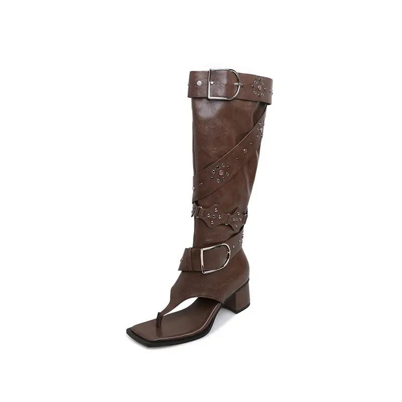 Cheap Women’s Sexy All season Knee-High Boots with open Toe Supplier, Quotes