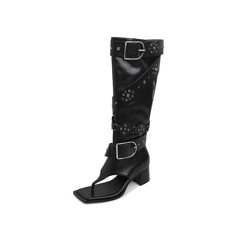 Cheap Women’s Sexy All season Knee-High Boots with open Toe Supplier, Quotes