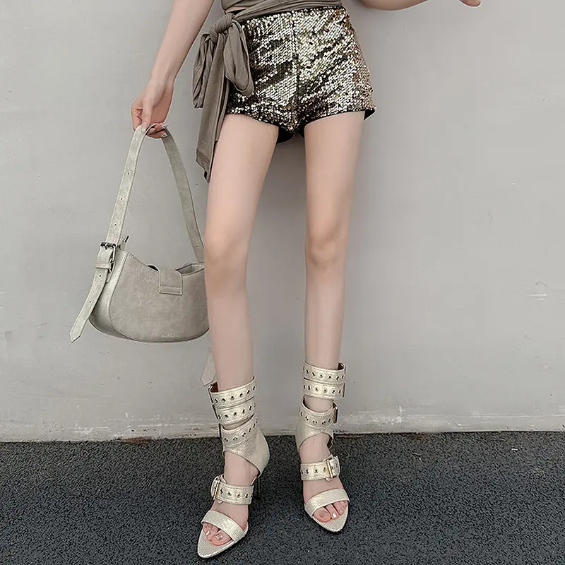 OEM 2025 Club Style Studded Stiletto Sandals for Women Manufacturers, Quotes