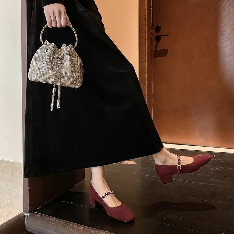 Vintage Suede Pump Detail 6