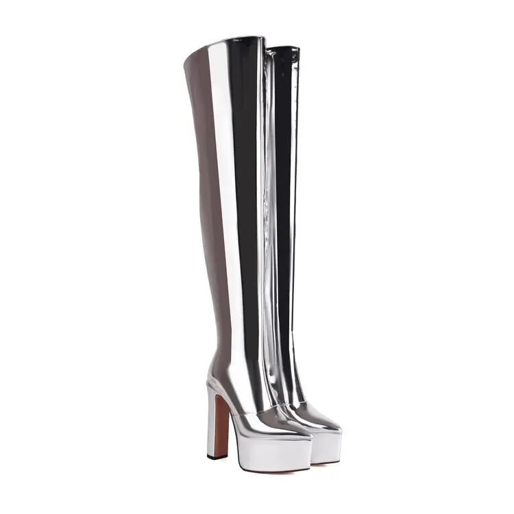 Buy 2025 Extreme Heel Flip Sequin Over Knee Boots for Pole Dance Manufacturer, Exporters