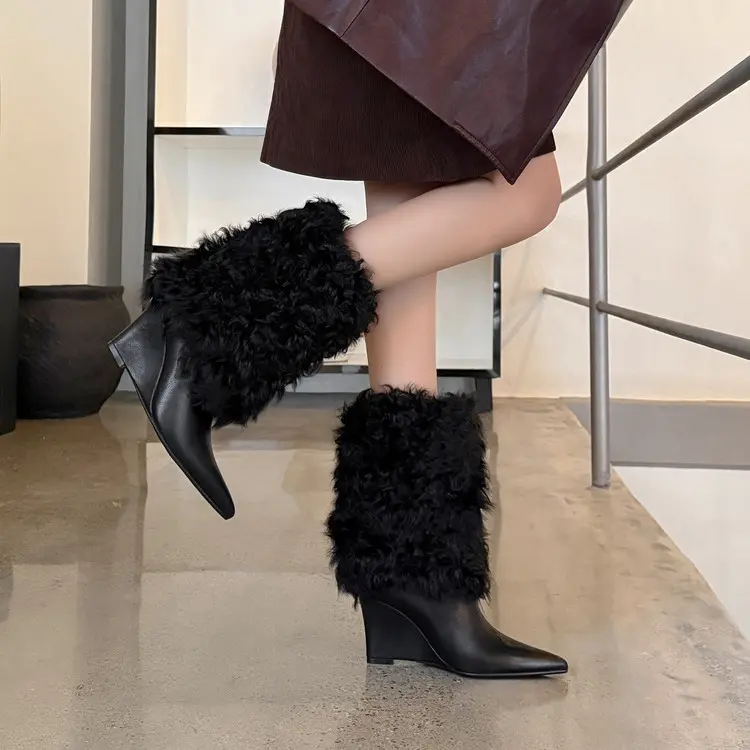 Wedge Heel Boot View 1