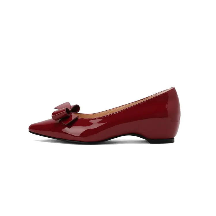 China 4cm Hidden Wedge Arch Support Bow Summer Comfort Pumps Manufacturers, Products