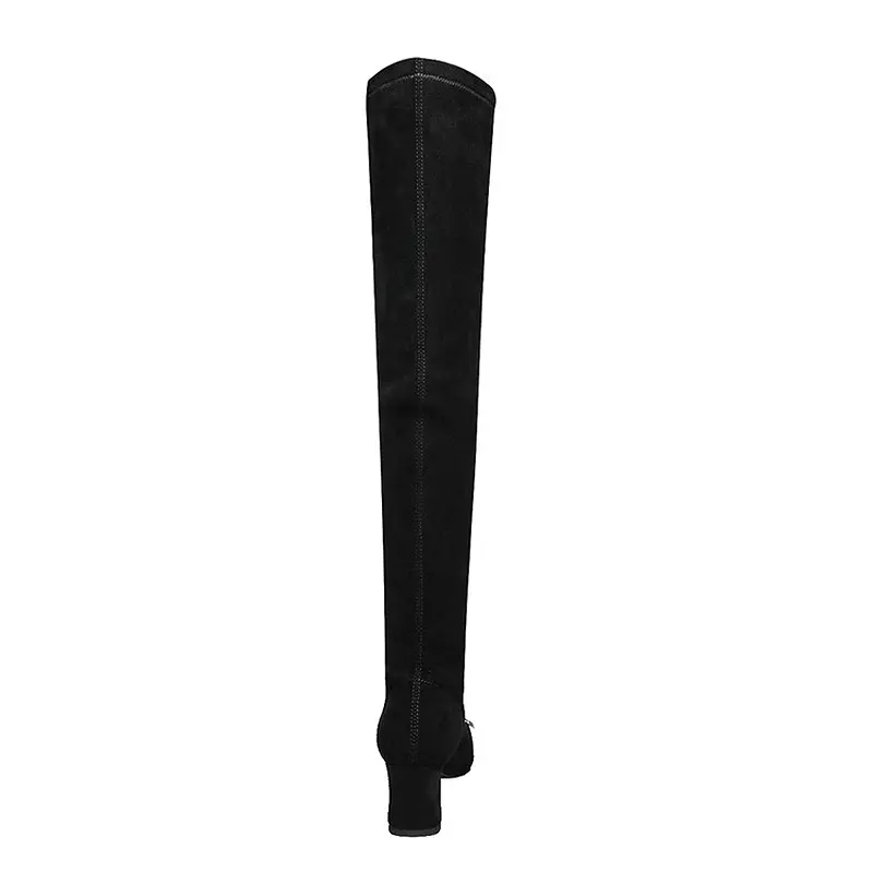 CE Certification Black Velvet Rhinestone Over-the-Knee Stiletto Boots Suppliers, Products