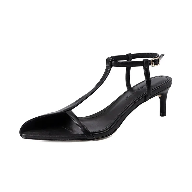 China Women's 5.5cm Sheepskin Stiletto Sandals Supplier, Suppliers